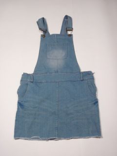 Maternity Nursing Adjustable Overall Jeans Cotton Summer Modern Blue