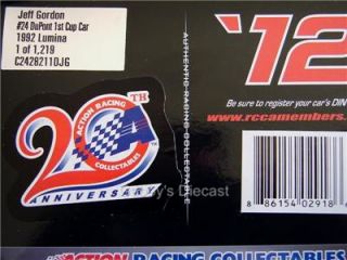 1992 Jeff Gordon 24 Dupont 1st Cup Car Chevrolet Lumina 1 24