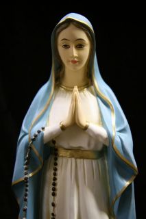 Virgin Mary Madonna Mary Statue Sculpture Made Italy