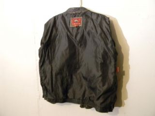 Mens Sz Large Marc Mattis Leather Motorcycle Jacket Excellent