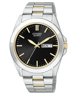 Citizen Watch, Mens Two Tone Stainless Steel Bracelet 41mm BF0584 56E