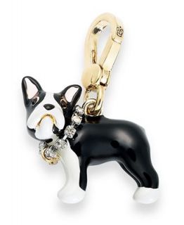 Juicy Couture Charm, Gold Tone Glass Stone French Bulldog Charm