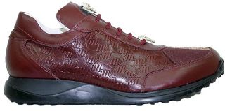 Mauri Highway Burgundy Stingray Leather Sneakers 10 5