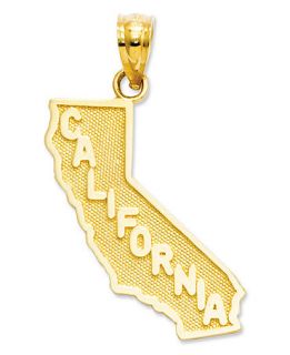 14k Gold Charm, California State Charm   Jewelry & Watches