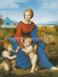 Raphael Art Poster Print Madonna of The Meadows 18x24