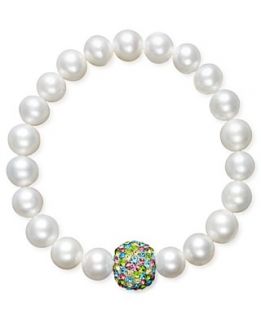 pearl and pink crystal bead bracelet reg $ 120 00 sale $ 59 00