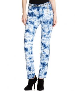 Not Your Daughters Jeans, Alisha Skinny Printed Jeans, Tie Dye Wash