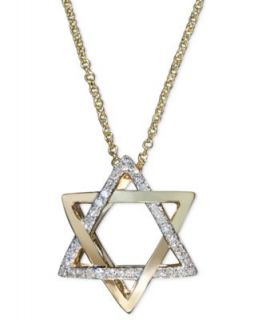 Effy Collection Diamond Necklace, 14k White Gold Diamond Star of David