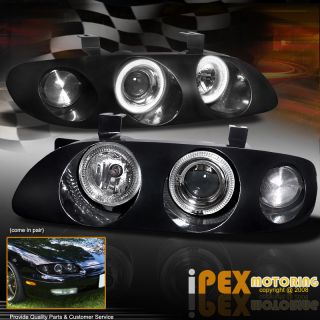 93 97 Mazda MX6 Dual Halo Projector Head Lights Lamps