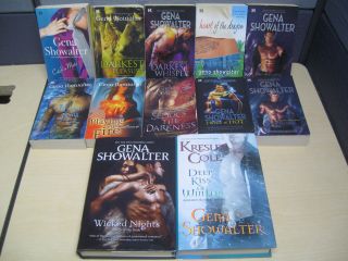 12 Gena Showalter Lords of The Underworld Paranormal Romance Book Lot