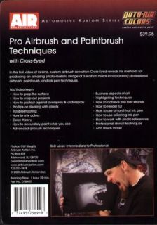 Pro Airbrush and Paintbrush Techniques DVD Stencil Wolf