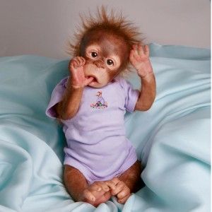 Risa Orangutan Monkey Silicone 14 Melissa McCrory Baby Doll