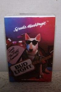 1987 Spuds McKenzie Playing Cards Bud Light NIP