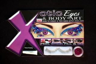 Xotic Eyes Mazuri Kit: Re Usable Acrylic Adhesive Costume Makeup for