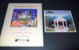 Final Set of Thomas McKnight Promo 8x10 Promo Art Gallery Cards from
