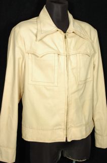 McGregor Zip Up Cotton Light Jacket Vtg 60s Western 44