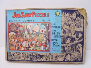 Vintage TSL Nursery Rhyme Humpty Dumpty Jigsaw Puzzle