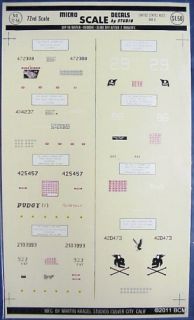 United States Aces WWII 1 72 Micro Scale Decals 72 56