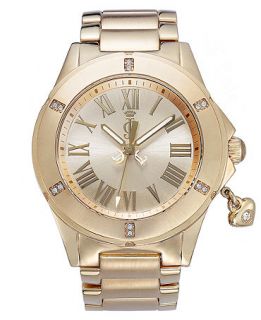 Juicy Couture Watch, Womens Rich Girl Gold Plated Stainless Steel