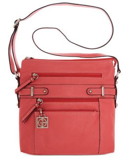 Giani Bernini Handbag, Pebble Multi Zip Pocket Crossbody Bag
