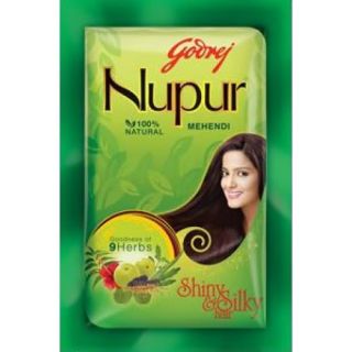 Godrej Nupur Mehndi Henna Heena Hair Color Amla 100% Natural Free Ship