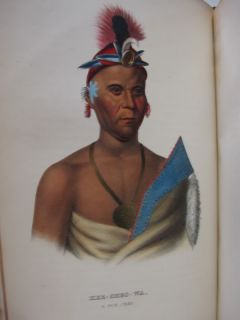Tribes of North America McKenney Hall 1854 120 Plates RARE Set