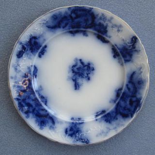 Two Johnson Brothers Flow Blue Mentone Salad Plates
