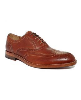 Johnston & Murphy Shoes, Clayton Medallion Wing Tip Shoes   Mens Shoes