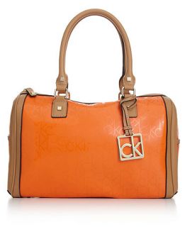 Calvin Klein Handbag, Hudson Signature Embossed Satchel   Handbags