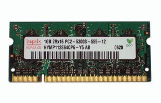 1GB Hynix PC2 5300 DDR2 667MHz 200pin SODIMM Laptop Memory Notebook