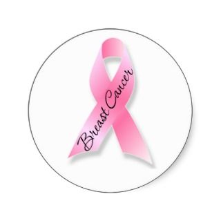 Breast Cancer Ribbon Sticker