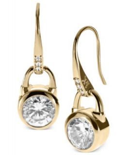 Michael Kors Necklace, Gold Tone Bead Padlock Necklace   Fashion