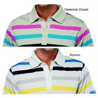 Callaway Dry Comfort Performance Metcalf Stripe Polo Shirt   2 Colors