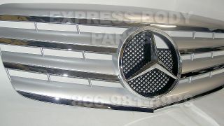 07 09 W211 E Class Mercedes Grille Silver E550 E350 E63 E320 Bumper