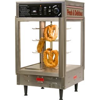 Humidified Warmer & Display Cabinet   Rotating Pretzel Merchandiser
