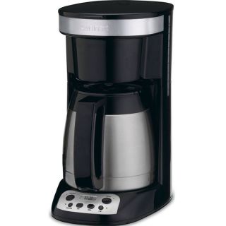 FlavorBrew 10 Cup Thermal Black & Stainless Steel Coffee Maker