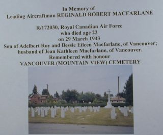 Canadian Memorial Cross WW2 Royal Canadian Air Force