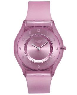 Swatch Watch, Unisex Swiss Purple Softness Translucent Purple Silicone