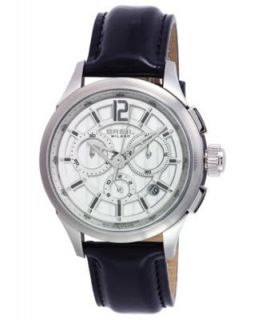 Breil Milano Watch, Womens Chronograph 939 Black Patent Leather Strap