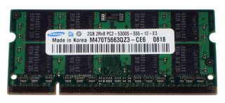 2GB Samsung DDR2 667MHz PC2 5300 SODIMM Laptop Memory New Notebook RAM