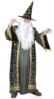 Merlin Deluxe Wizard Robes Mens Plus Size Costume