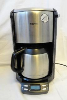 Krups FMF514 Programmable 10 Cup Coffee Maker Stainless Steel