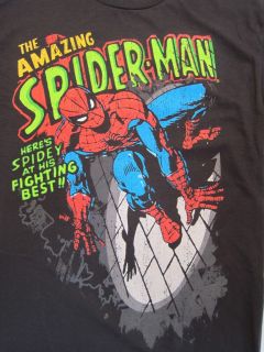 Mens T Shirt Spiderman Marvel Comics s M L XL Adult Tee Shirt Super