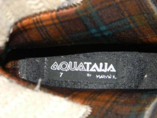 Aquatalia by Marvin K MIA Khaki Tan Suede Weatherproof Ankle Boots Sz