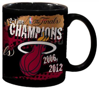 Miami Heat 2012 NBA Finals Champions 11 oz Black Sublimated Mug