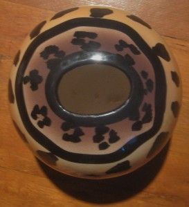 Michael Anthony Hand Painted Abstract Design Ceramic Pottery Bowl Vase