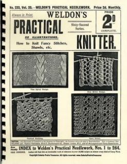 Shawl Patterns Book Knit Victorian Weldons KNITTING1900