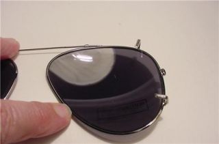 Michael J Aviator Clip on Sun Glasses 400UV Case 103
