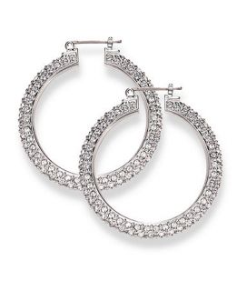 Swarovski Earrings, Clear Crystal Hoop Earrings   Fashion Jewelry
