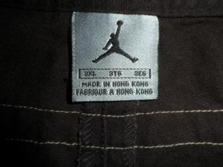 Nike Michael Jordan Flight Black Soft Khaki Pants Jeans Slacks Sz 3XL